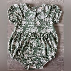 Kate Quinn Short Sleeve Peter Pan Bubble- World Peace- 18-24M